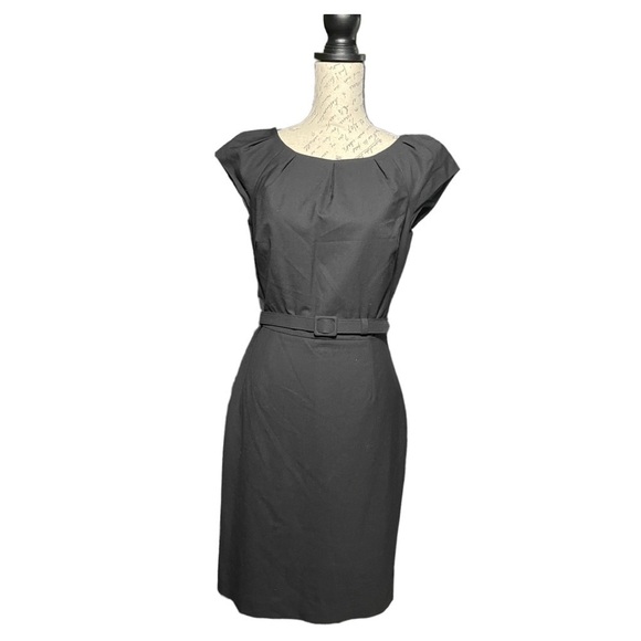 Banana Republic Black Belted Dress - Picture 1 of 5